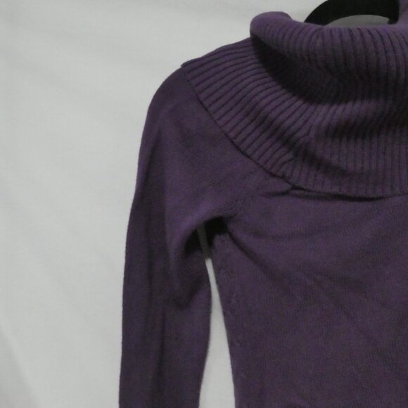 GUESS | medium | Purple Cowl Neck Sweater - Picture 9 of 16